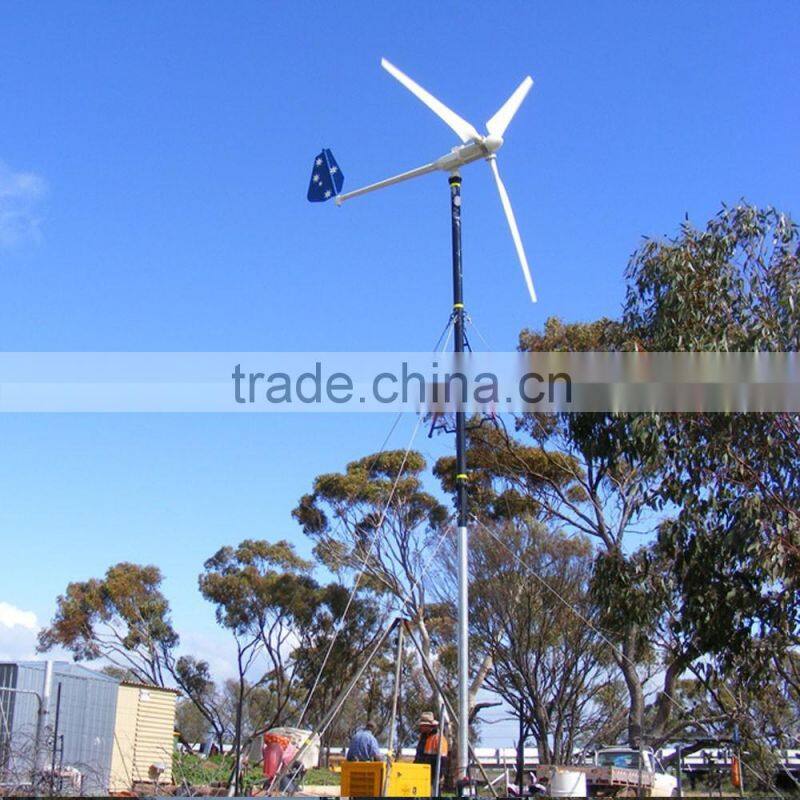 China SWT Manufacture: 5kw wind turbine generator with 5m/6m FRB blades rotor, 10m/s rated wind speed