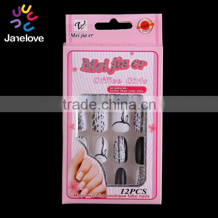 Meijiaer brand New design12/24 pcs Nail art press on nail artificial nails