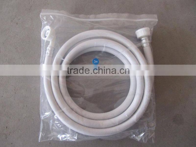 washing machine inlet outlet hose/PVC inlet hose European market/Plastic flexible washing machine drain hose/pvc flexible hose