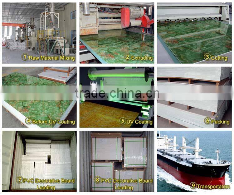 UV coated artificial marble panel