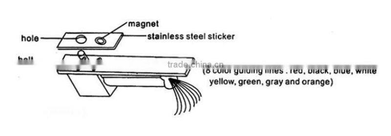 Access control lock electronic locks 8-Lines Electric Drop Bolt Fail-Safe