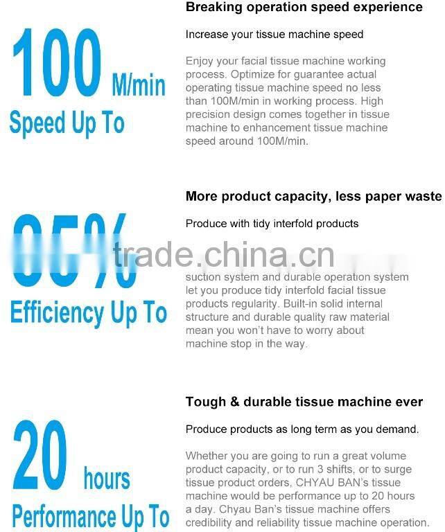 High Speed Z Folding Embossing Hand Paper Towel Machinery