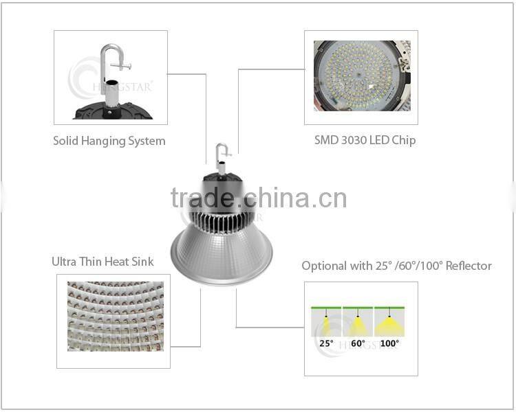 25degree 60degree 100degree supermarket illumination black color meanwell driver outdoor warehouse ip65 200w led storage hi bay