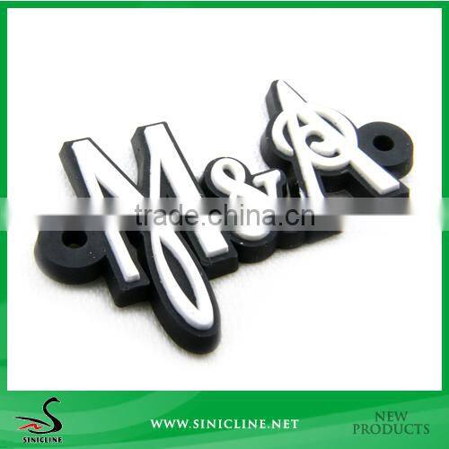 Sinicline Soft PVC Washable customized rubber label silicon label
