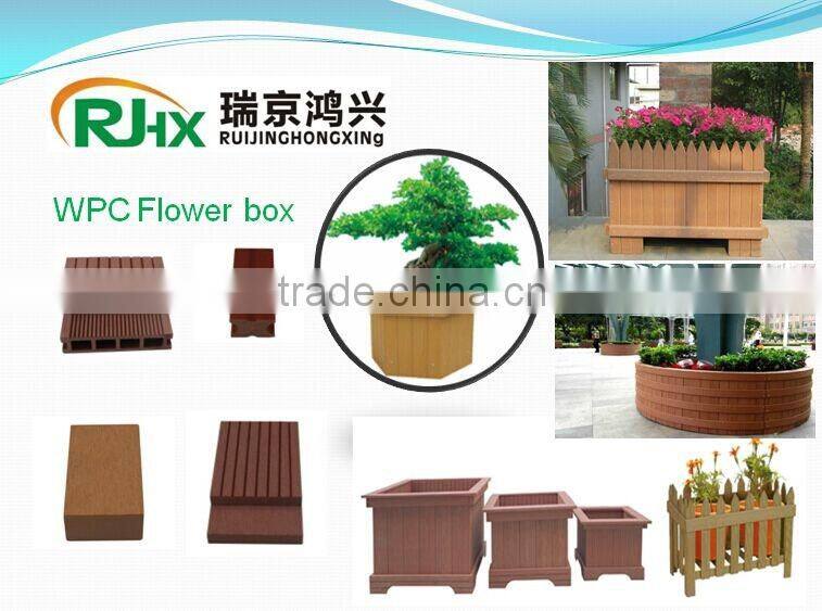 Factory directly outdoor WPC flower box