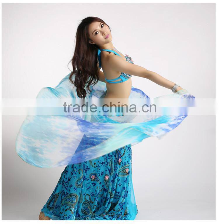 Gradient Tie-dyed Silk Belly Dance Veils