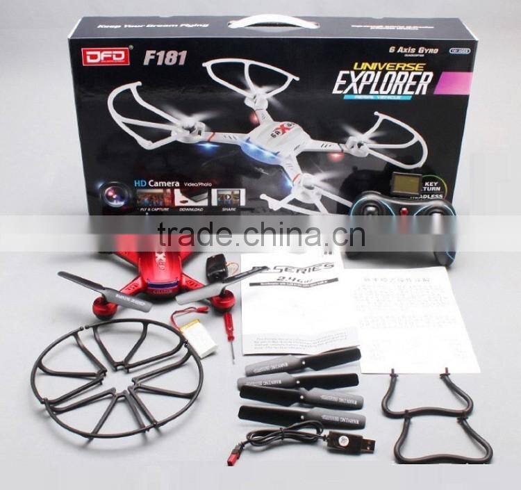 2016 6 Axis Gyro HD Camera Explorer RC Drone Quadcopter,LCD Screen quad GW-F181
