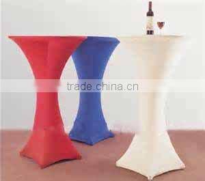 elegant lycra spandex round cocktail table cloth for wedding wholesale table linen