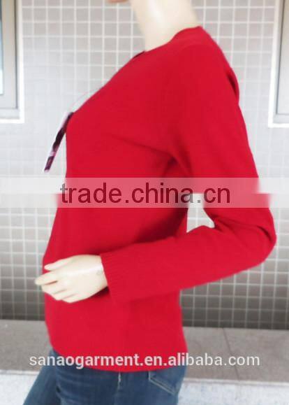 Pure color 100% pure cashmere sweater