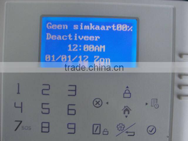 Advanced GSM sistema ALRM & Italy market suitable GSM+PSTN home alarm