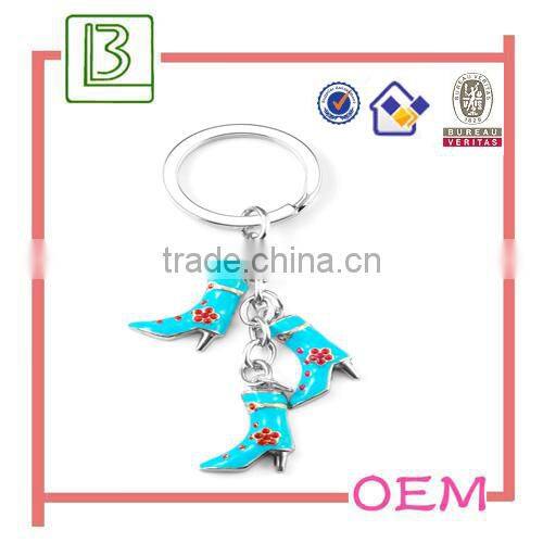 keychain high heel shoes with rhinestone heels