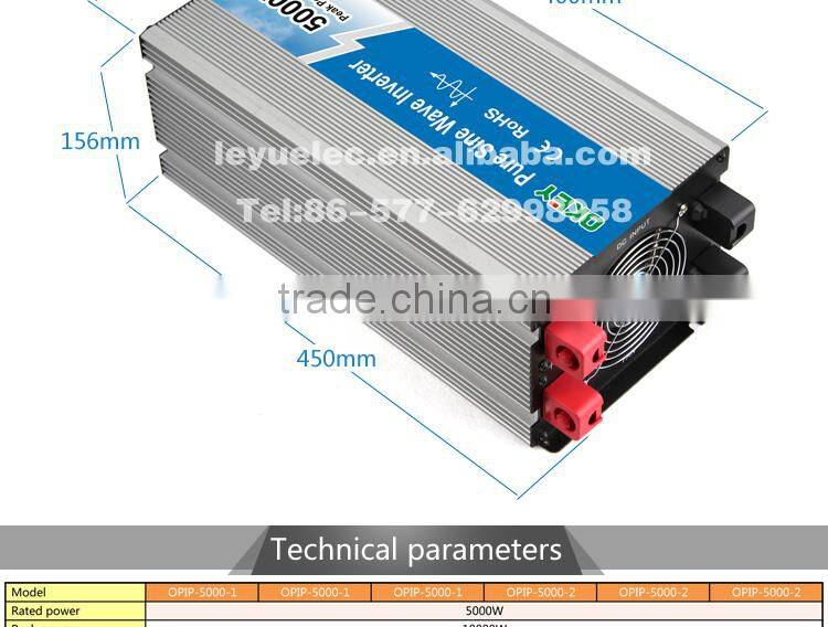 18 months warranty 5000w solar series 12v 24v 48v pure sine wave power inverter
