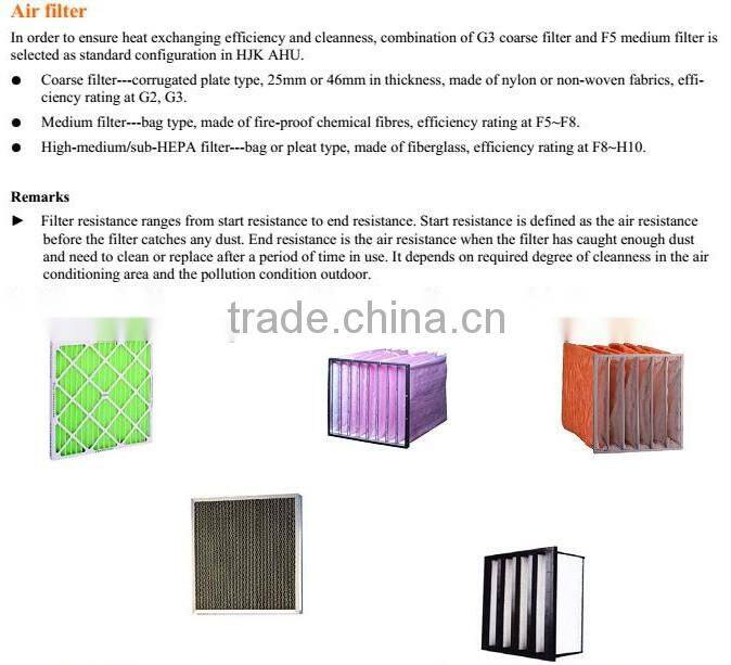 7.5kw power high quality air handling unit for hepa filter