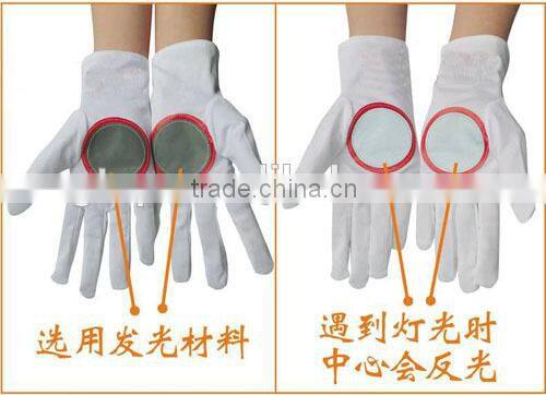 white guard gloves