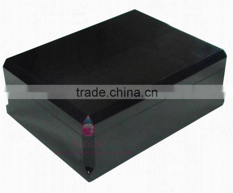 Glossy classic black shoe packing boxes wood