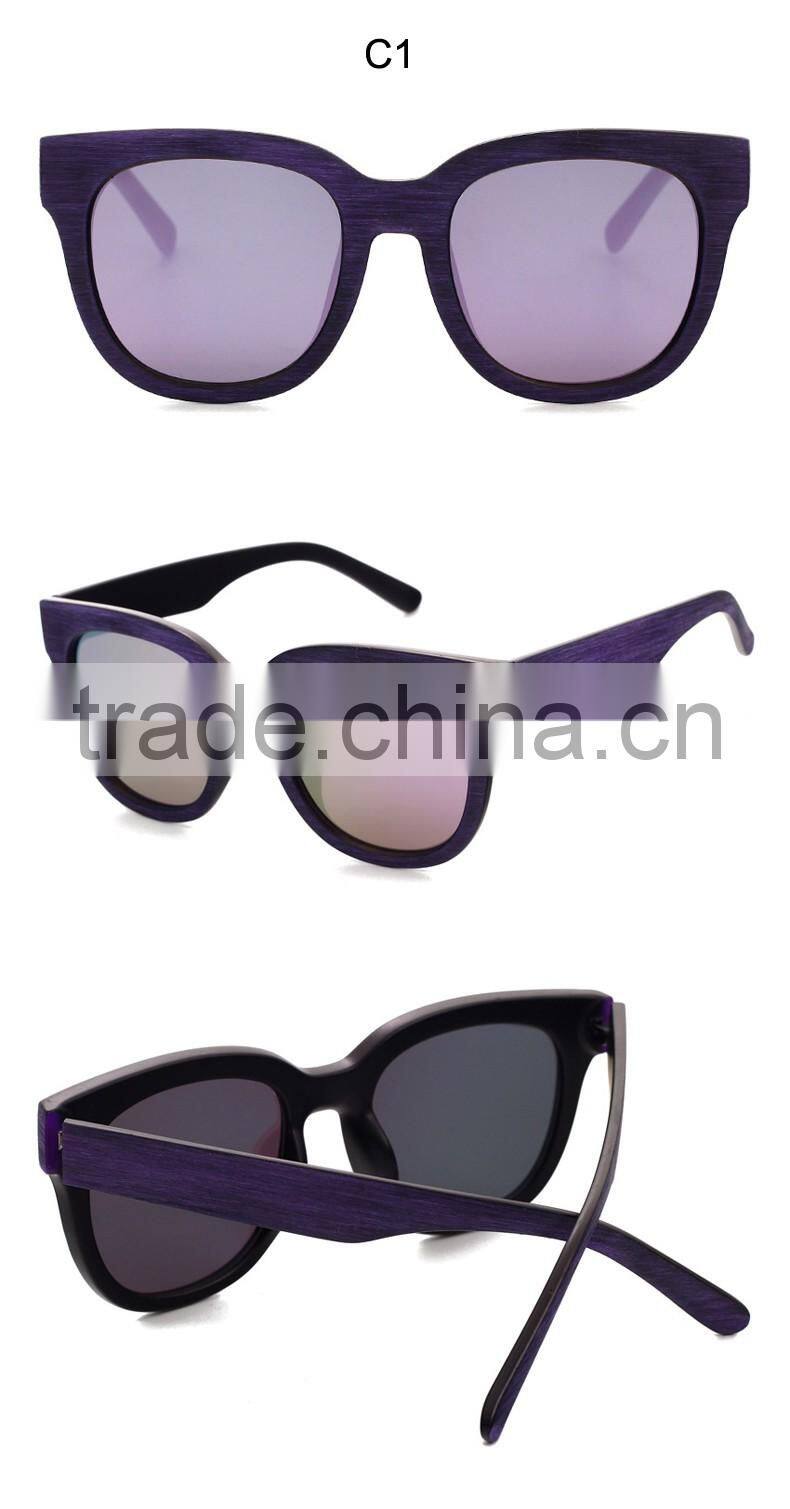 New Round Glasses Imitation Wood Grain Sun Glasses Big Sunglasses Fashion Women 2016 Famous Brand Designer Oculos De Sol CC5008