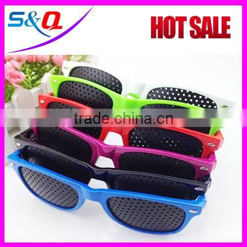 fashionable plastic pinhole party sunglasses