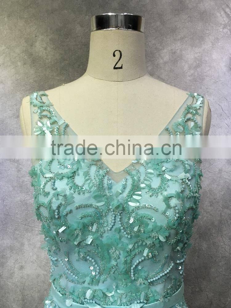Guangzhou Factory Real Sample Latest Alibaba strapless long prom dress