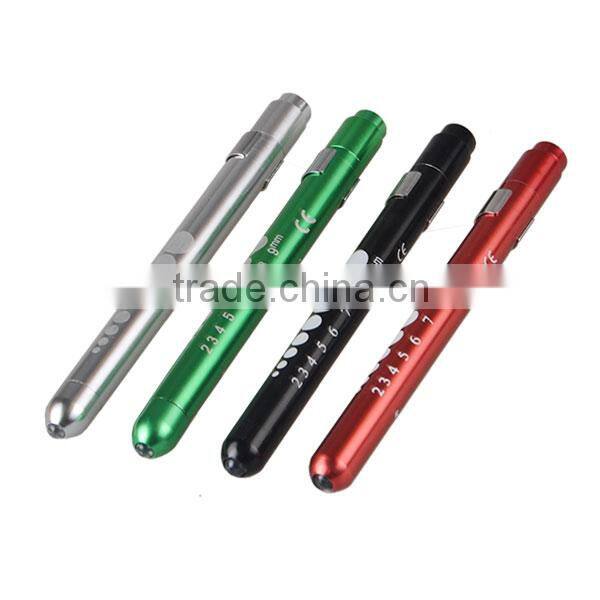 Wholesales Doctor Nurse Diagnostic LED Medical Pen Light with Pupil Gauge
