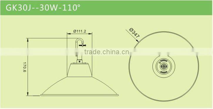 Innovative Cheap Pendant 30W LED High Low Bay Light