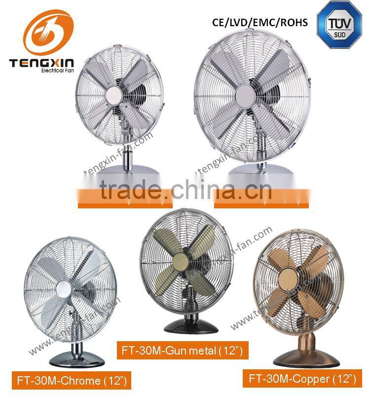 Retro style TUV CE CB certified 40 cm metal stand fan FS-40M-BLUE