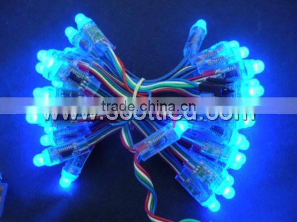 12mm DMX512 pixel string light,DC5V input;full color;50pcs a string,waterproof IP68;Round Shape