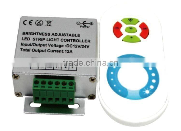 12V~24VDC 20~30m remotecontrol distance 433M RGB LED touch panel controller/Dimmer
