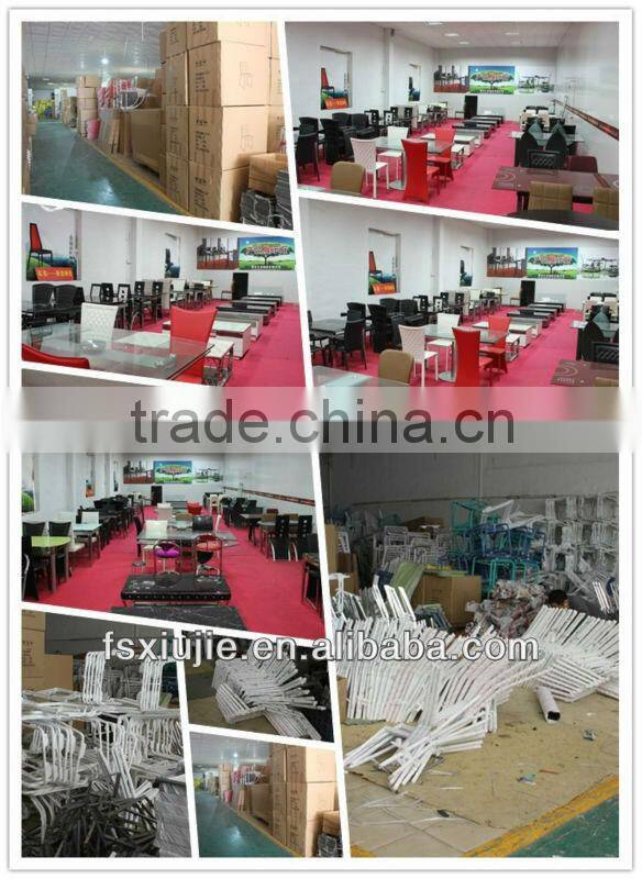Modern Cheap Square Glass Dining Table and 6 Chairs L855