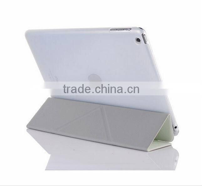 Pu leather three folder Transformers case for tablet For ipad air case D0107