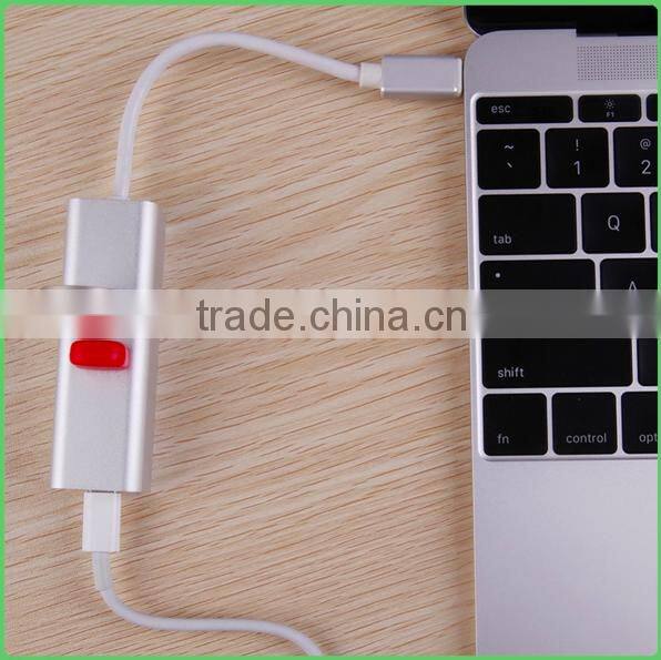2 in 1 USB 3.1HUB Type-C to 2 Ports USB 3.0 & 1 USB 3.1 Type-C Charging / Data HUB Adapter for MacBook