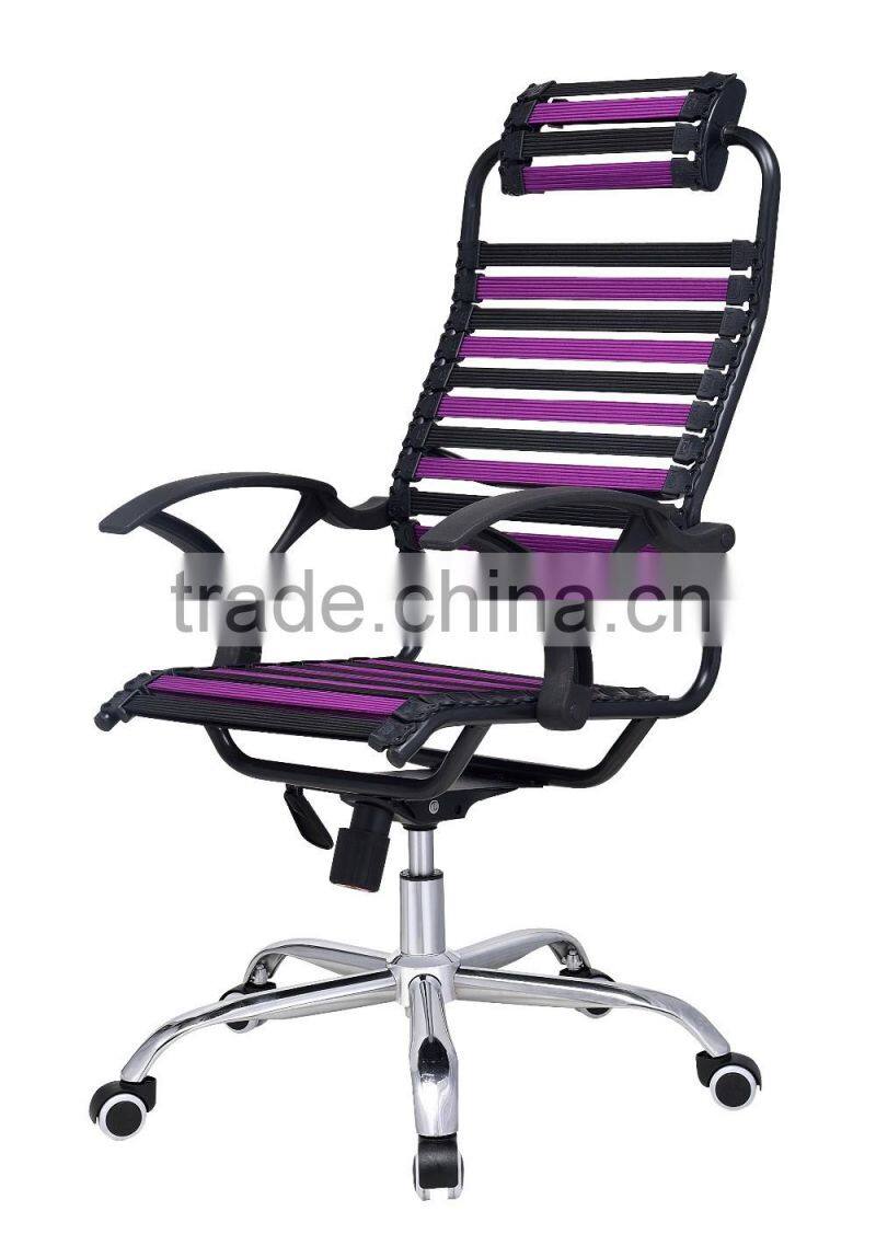 Hot-selling comfortable special use bungee cord office chair/stretchy/elastic office chair with wheels TXW-1012