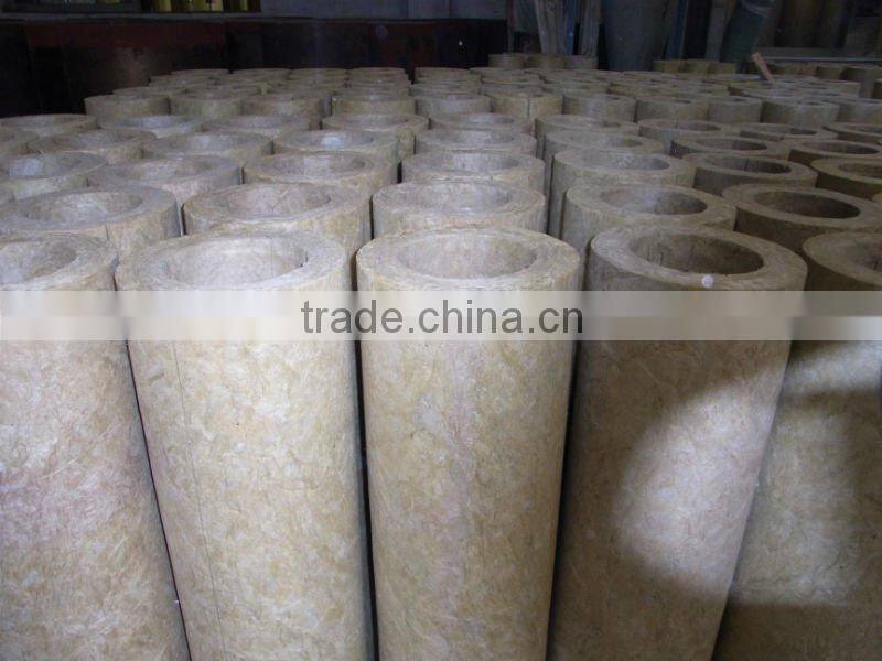 Mineral wool pipe with Aluminum foil thermal insulation material