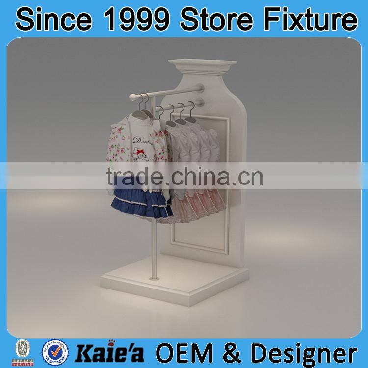Cute kid clothing display floor /clothes display rack for shop