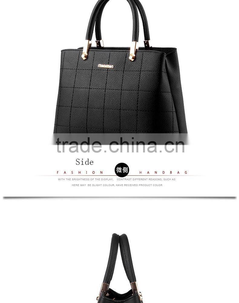 Wholesale ladies handbags female cheap PU leather tote bags for women