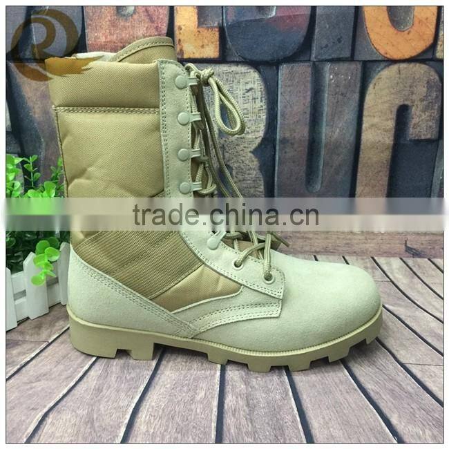 2015 hot sale leather cheap price army military desert boots shoes