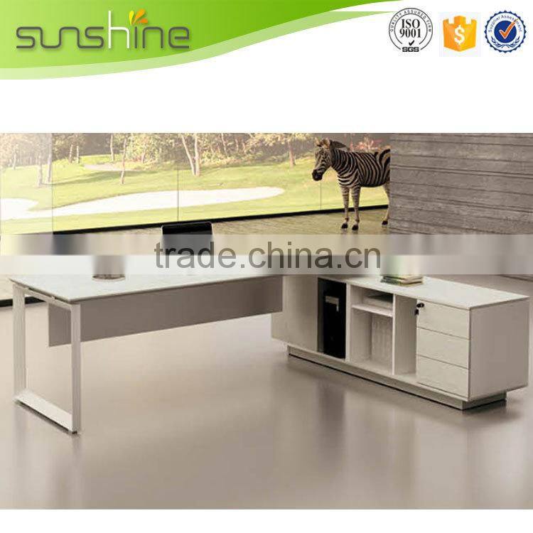 Newest promotional fancy executive office glass desk