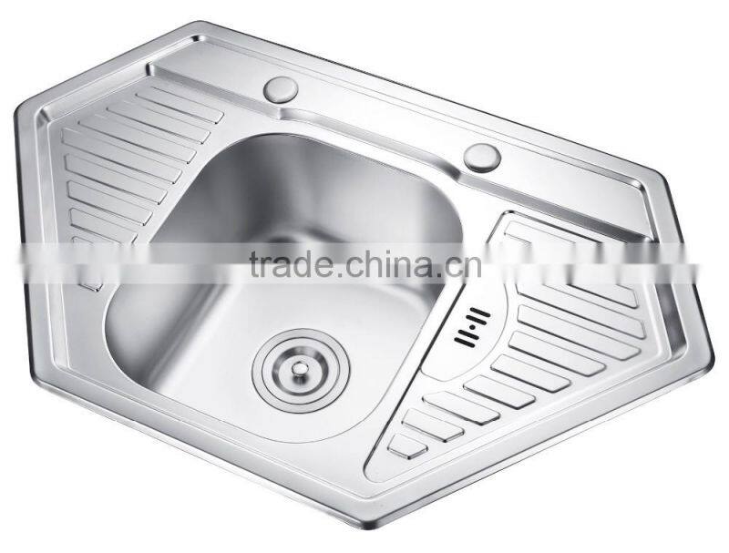 SC-D06 304 SS triangle kitchen sink