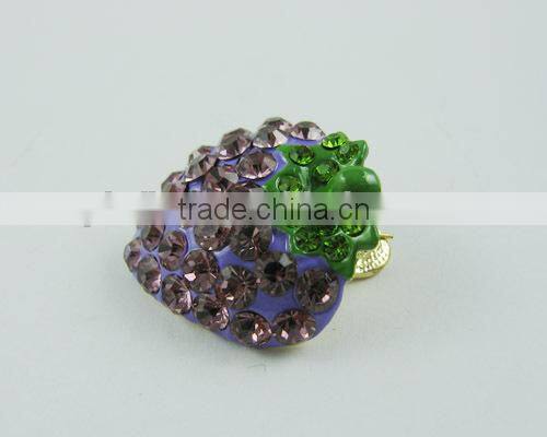 New Pink Ice Mickey Hair Clip Alloy Rhinestone Enamel