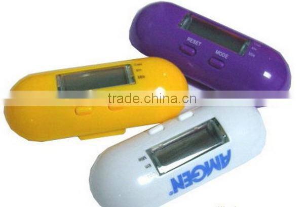 Digital Pill Shape Pedometer with Step Counter and Calories function