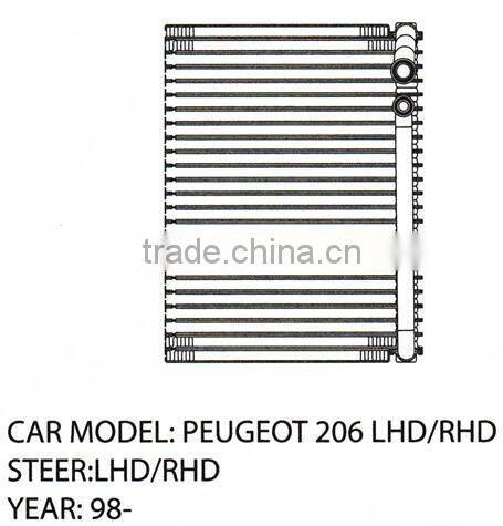 Automotive part AC Evaporator core kit For PEUGEOT