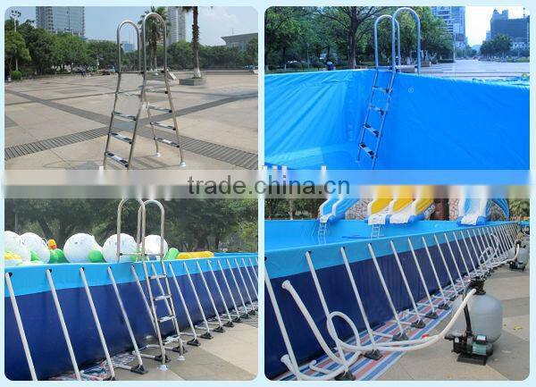 Professional mobile swim pool steel frame pool