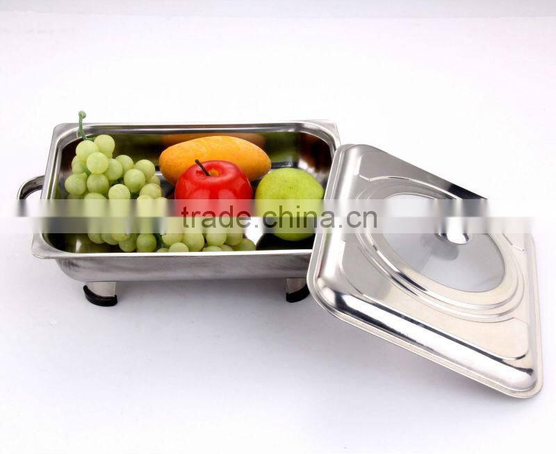 Stainless Steel Square Charfing Dish