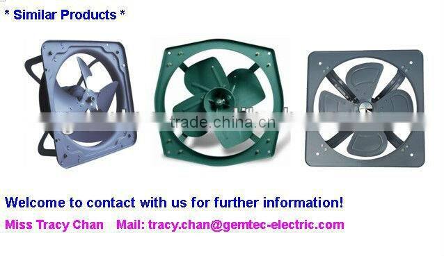 Big size big power front shutter industrial metal exhaust fan