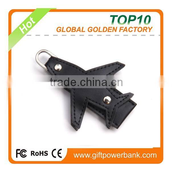 China usb factory leather airplane usb flash drive usb disk