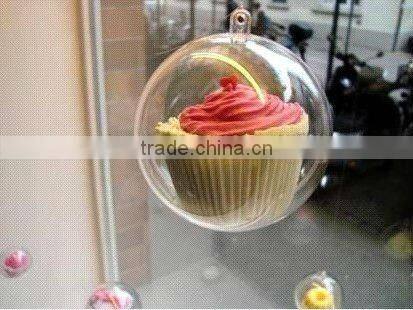 2013 christmas ornament plastic ball transparent