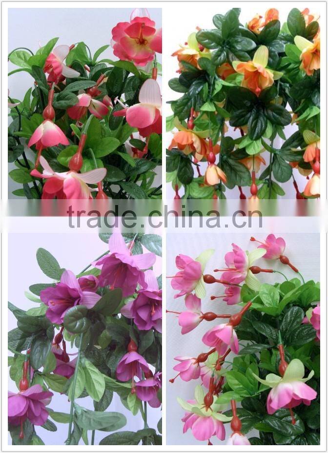 Flower Decoration for Wedding L 27" Fuchsia Wall Hanging Artificial Flowers Vine