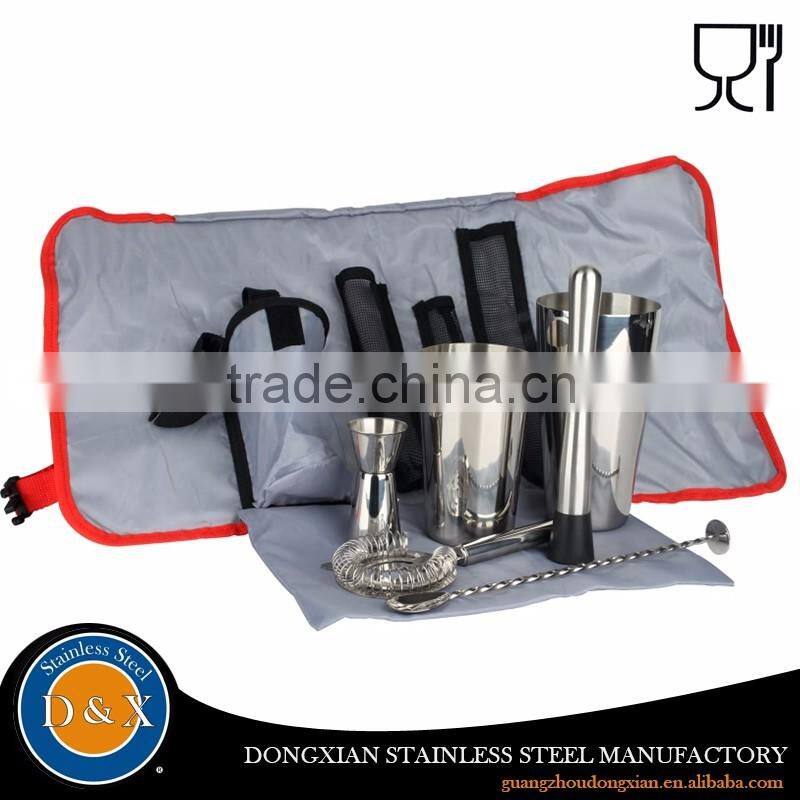 Hot Promotional Stainless Steel Cocktail Bartender Shaker Set