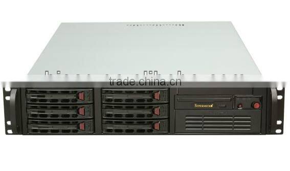 Superchassis CSE-822T-400LPB Black 2U Rackmount Server Case 400W Power Supply w/ PFC 1 External 5.25" Drive Bays