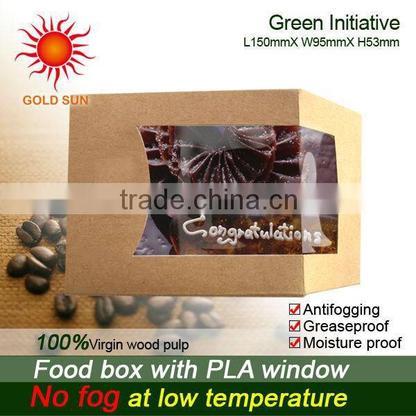 2013 Newest Fast Food Box Packaging With Antifogging Window