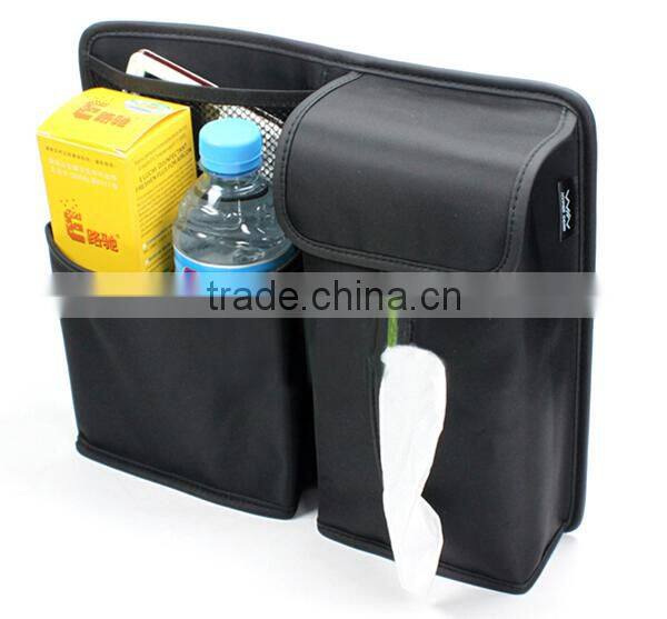 Multi Functions Black Big Volume Organiser Storage Bag For Auto Car Seat